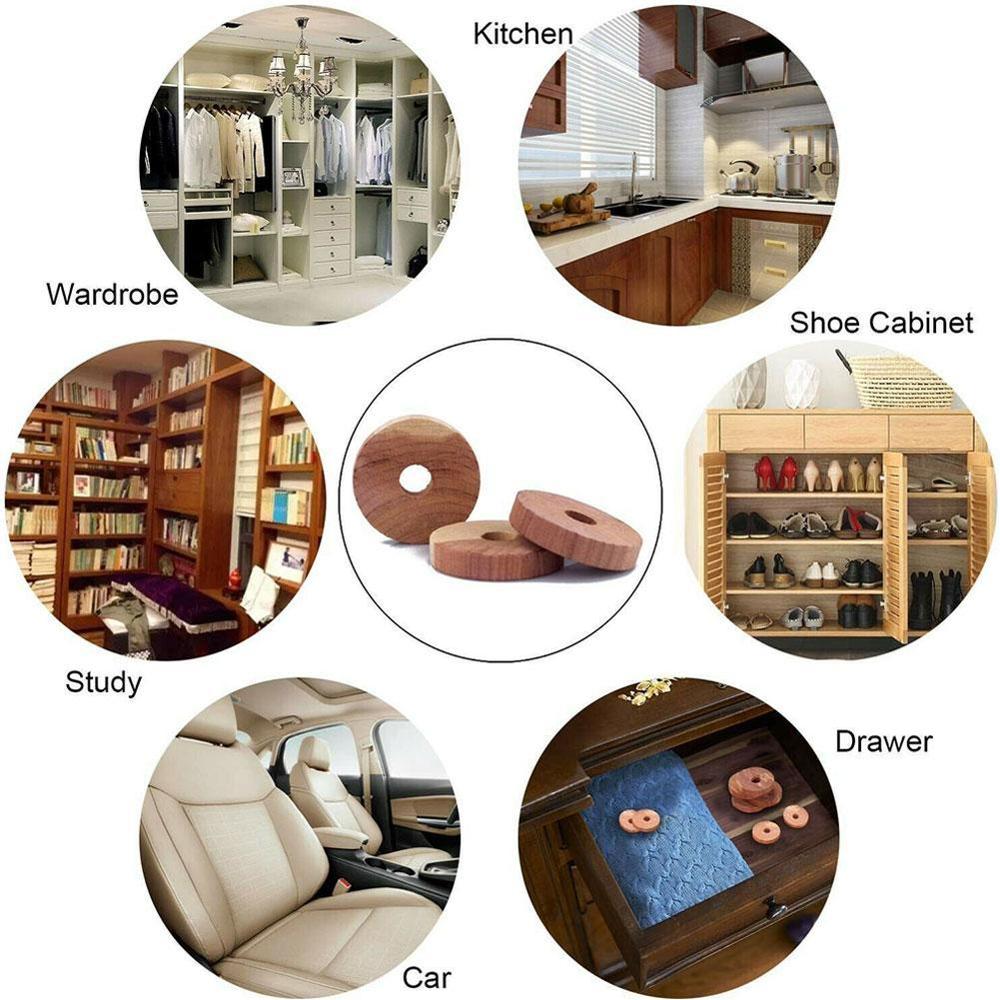 3pcs Cedarwood Chips Household Moisture-proof Insect Deodorant Natural Wood Non-toxic Proof Fragrant V9N8