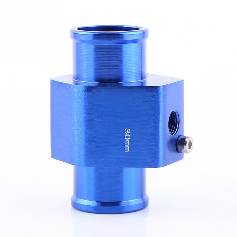 Blauw Auto Water Temperatuur Sensor Adapter Water Temp Joint Pipe Guage Meter Aluminium met Klemmen 26/28/ 30/32/34/38/40mm: Lavendel