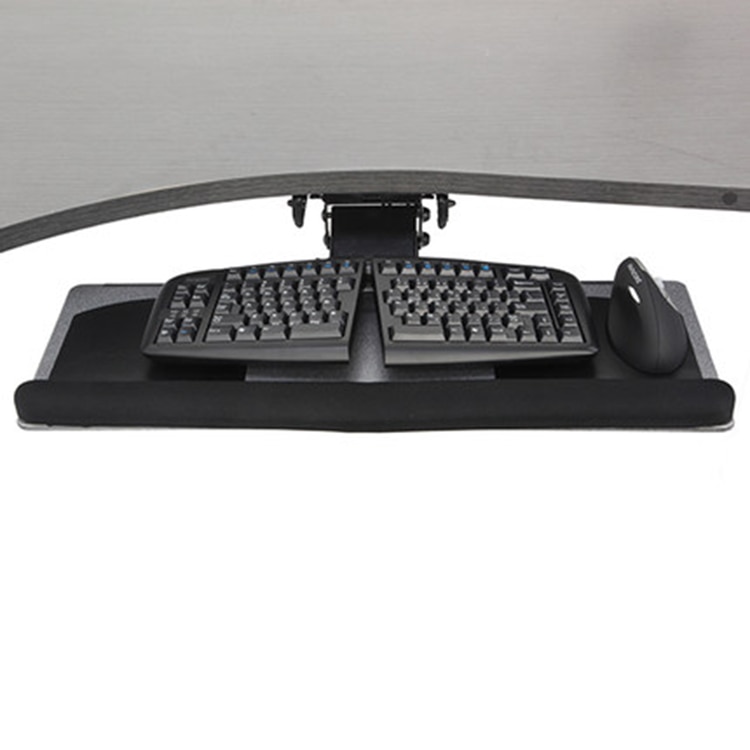 Ergonomische Schuiven Kantelen Xl Polssteun Toetsenbord Houder met Twee Muis Pads voor Computer Bureau Toetsenbord Tray Stand