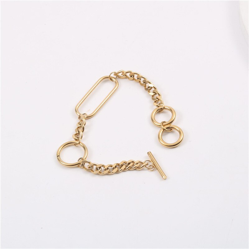 Joolim High End PVD Plated Cuban Chain Bracelet