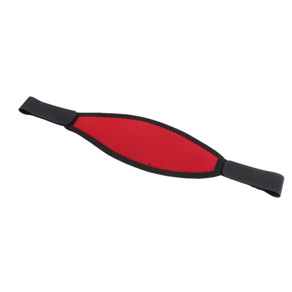 Dykning snorkling komfort neopren maske rem - let at justere - rød / sort / grå: Rød