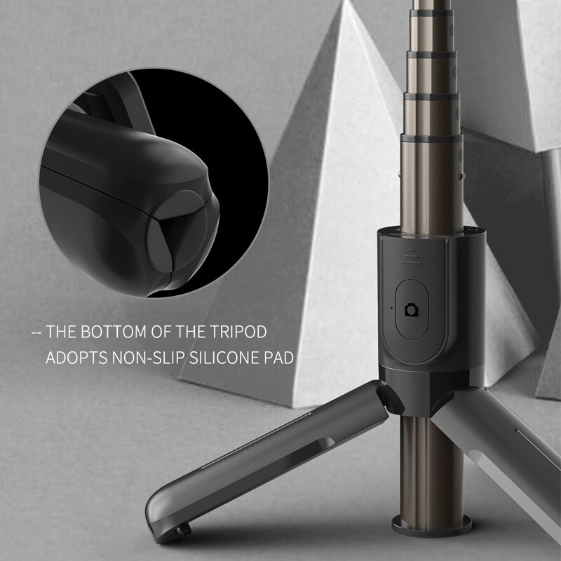 Roreta – mini perche bluetooth en alliage d'aluminium, monopode extensible avec obturateur et télécommande pour IOS et Android