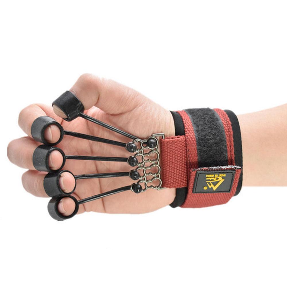 Finger Extensor Strengthener Hand Exerciser Trainer with Resistance Band Stretcher Arthritis Wrist Training Therapy for Guitar