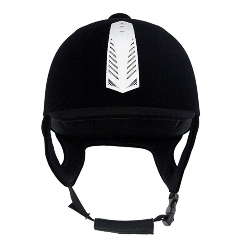 Equestrian Helmet Comfortable Velvet Horse Riding Hat Horse Riding Helmets Lightweight Black Unisex