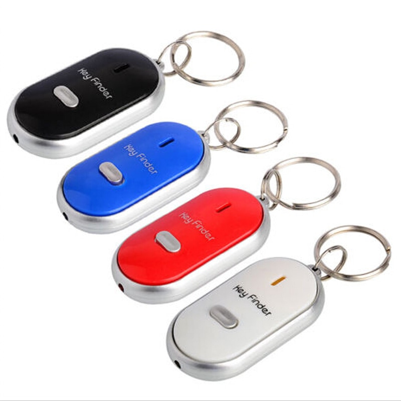 Anti-Lost Wireless Smart Activity Trackers Key Finder Locator Keychain Whistle LED Light Torch Controlled Sound Control