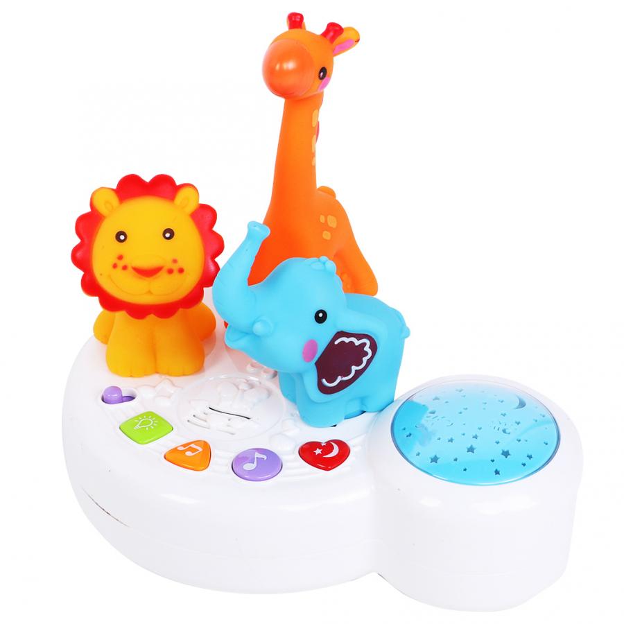 Baby Infant Eletric Musik Projektion Spielzeug Niedlichen Tier Schlaf Projektion Lampe Mit Licht Pädagogisches Spielzeug