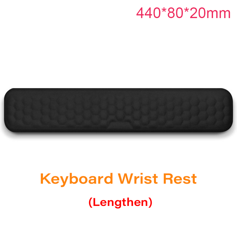 Reposamuñecas para teclado de oficina, almohadilla de ratón de espuma viscoelástica, soporte de muñeca, reposabrazos ergonómico para portátil, accesorios de ordenador de oficina