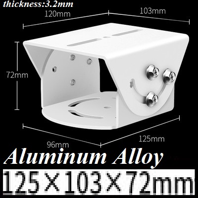 Cardan Joint, Steel and Stainless Steel, PT Joint, Aluminum Alloy Universal Joint CCTV Camera Mounting Bracket 360 Degree Adjust: Orange