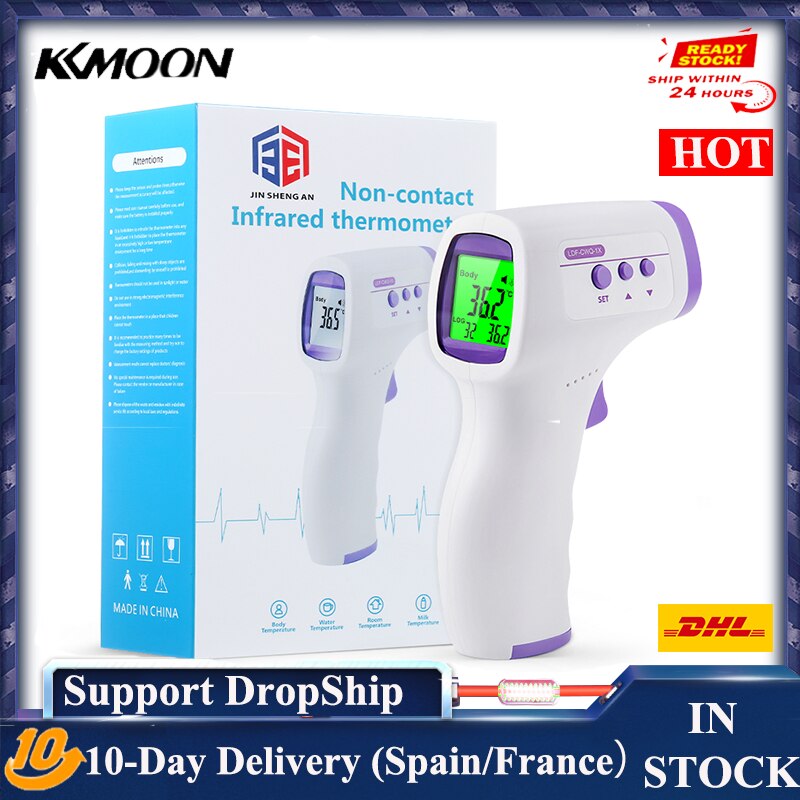 Wall-mounted Infrared Thermometer Non-contact Thermometers with Fever Alarm LED Digital Temperature Measurement for Surface Obje: Type 6