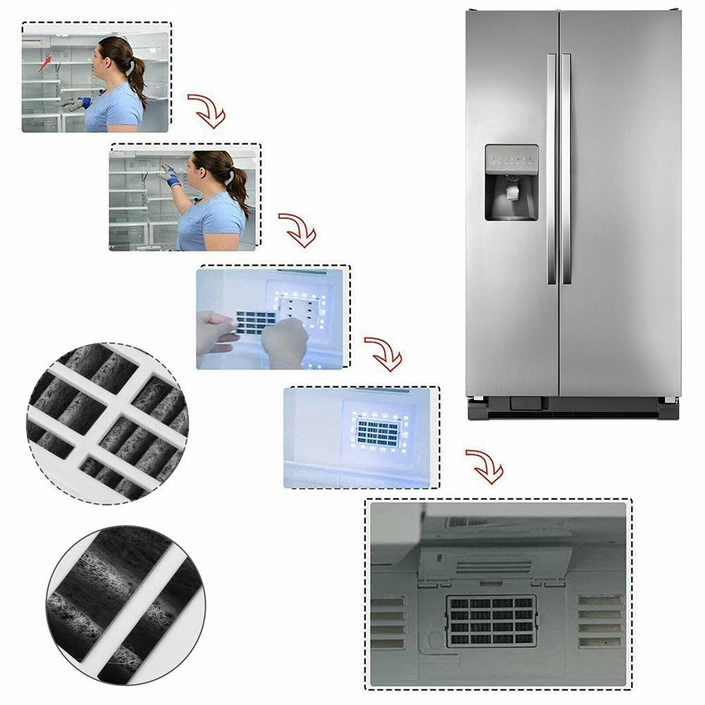 3 Pcs Fresh Flow Comparable Refrigerator Air Filter for Whirlpool W10311524 CLH@8