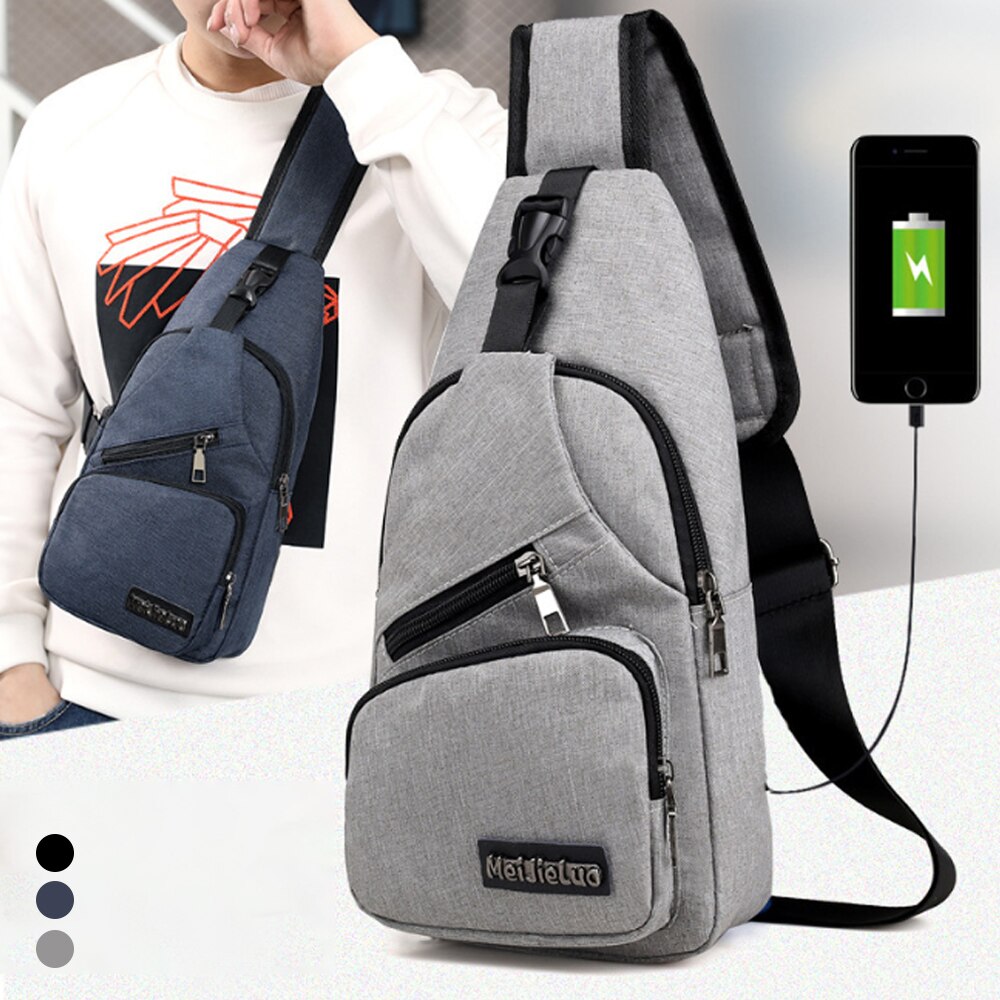 Bolsos de hombro para hombre, riñonera de nailon, bandolera, para deportes al aire libre, hombro, Bolsa de Picnic diaria, Bolsa de mensajero de lona, Bolsa