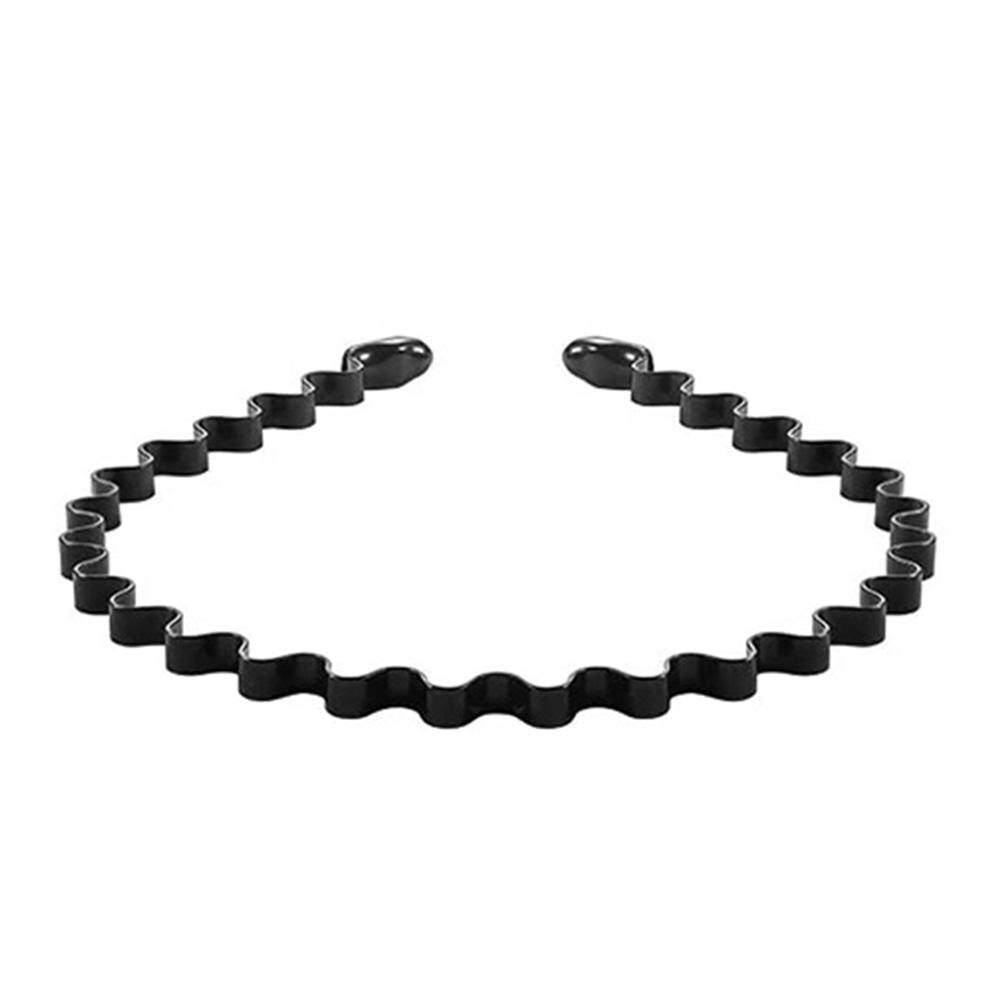 Diadema ondulada de Metal para hombre, horquillas para el pelo, accesorio para el pelo, bandanas para lavar la cara, accesorios para el cabello
