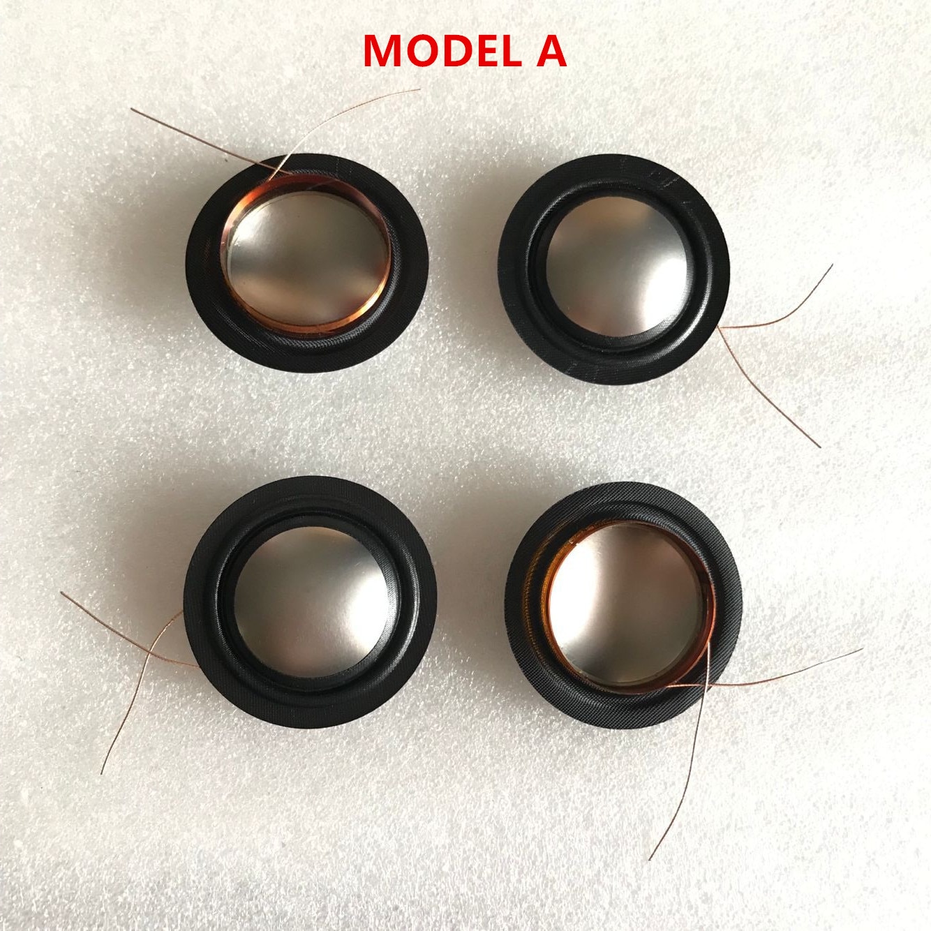4 Stuks 25.4Mm 25.5Mm (1 ") zijde + Titanium Membraan Dome Tweeters Spreekspoel Menbrance 8ohm Binnen En Buiten Dubbele Lijn: 8ohm / MODEL A