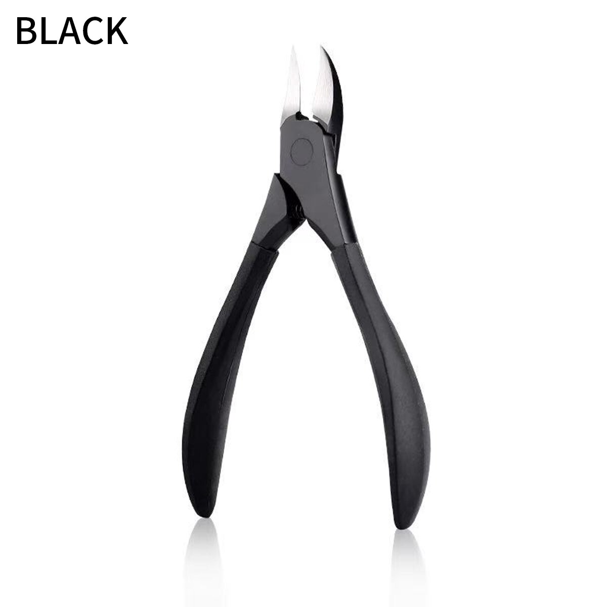 Nail clippers stainless steel needle nose pliers sharp manicure tool thick nail trim: black