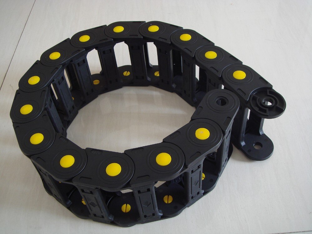 Reinforced nylon flexible cable drag chain