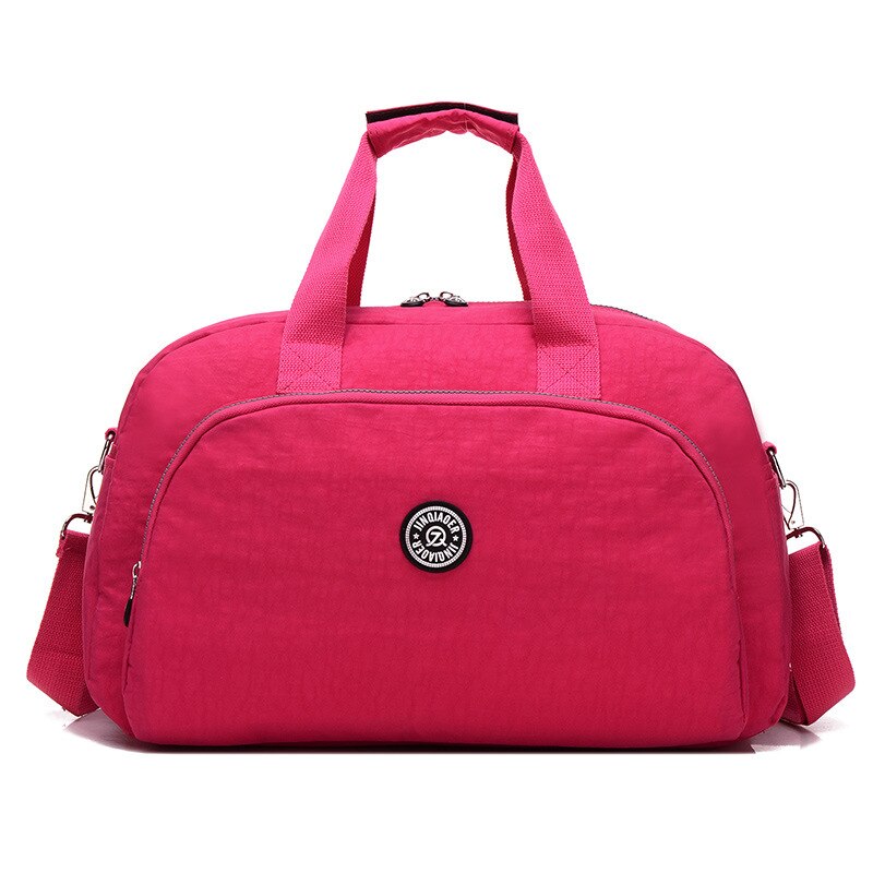 de casuales de nylon impermeable bolso de viaje de hombro: rose red