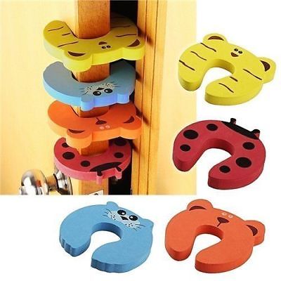 Abrazadera de seguridad para niños de dibujos animados para puerta, pinza para mano, tope de seguridad para bebés, lindo Animal, Clip para puerta de seguridad
