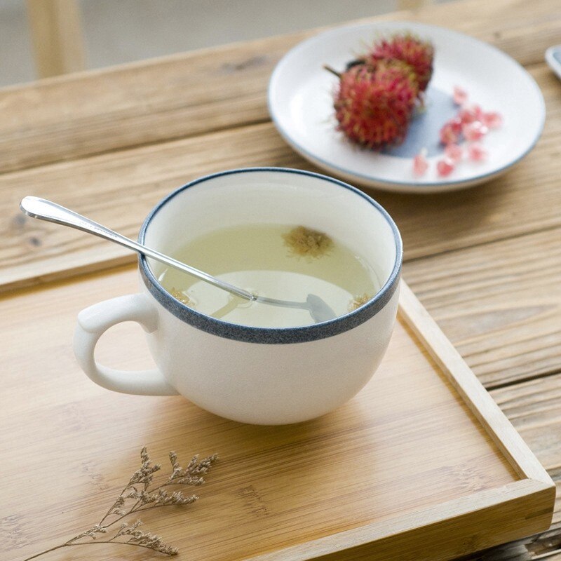 Ceramic Coffee Cup Porcelain Personal Single Pottery Tea Cups Korea Style Drinkware Wine Mug Water Mugs
