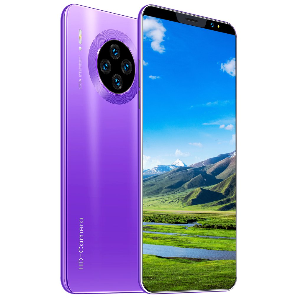Mate33 Pro Smartphone avec 512M + 4GGB grande mémoire 5.8 pouces écran Support visage/empreinte digitale déverrouiller les téléphones mobiles double SIM