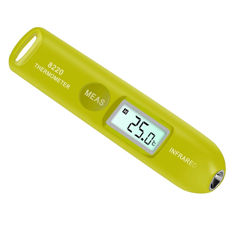Food Cooking Infrared Thermometer Mini Handheld Portable Digital Electronic Handheld Portable Pocket temperature Pen Thermometer: green