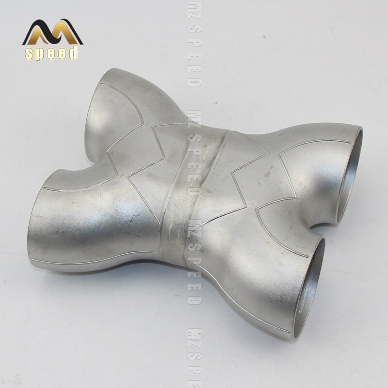 stainless steel sub - interface sub - two transfer accessories universal welding exhaust pipe noise eliminator four-way