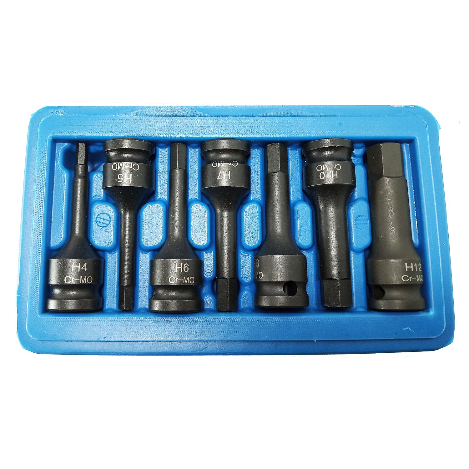 7Pcs Impact Socket Bit Set 3/8-Inch Drive Chroom-molybdeen Staal Hex Key Socket Metrische Allen Bit Impact spline Socket Bit Set