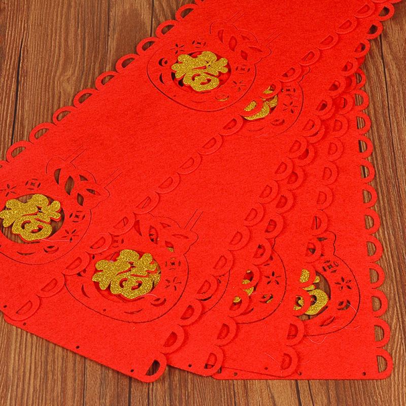 1Pc Jaar Chinese Stijl Streamer Banners Niet-geweven Hanger Gelukkig En Feestelijke Lente Festival Home Decoraties