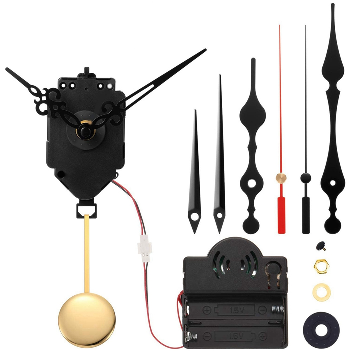 Quartz Pendulum Trigger Clock Movement Chime Westminster Melody Mechanism Clock Kit met 3 paar wijzers