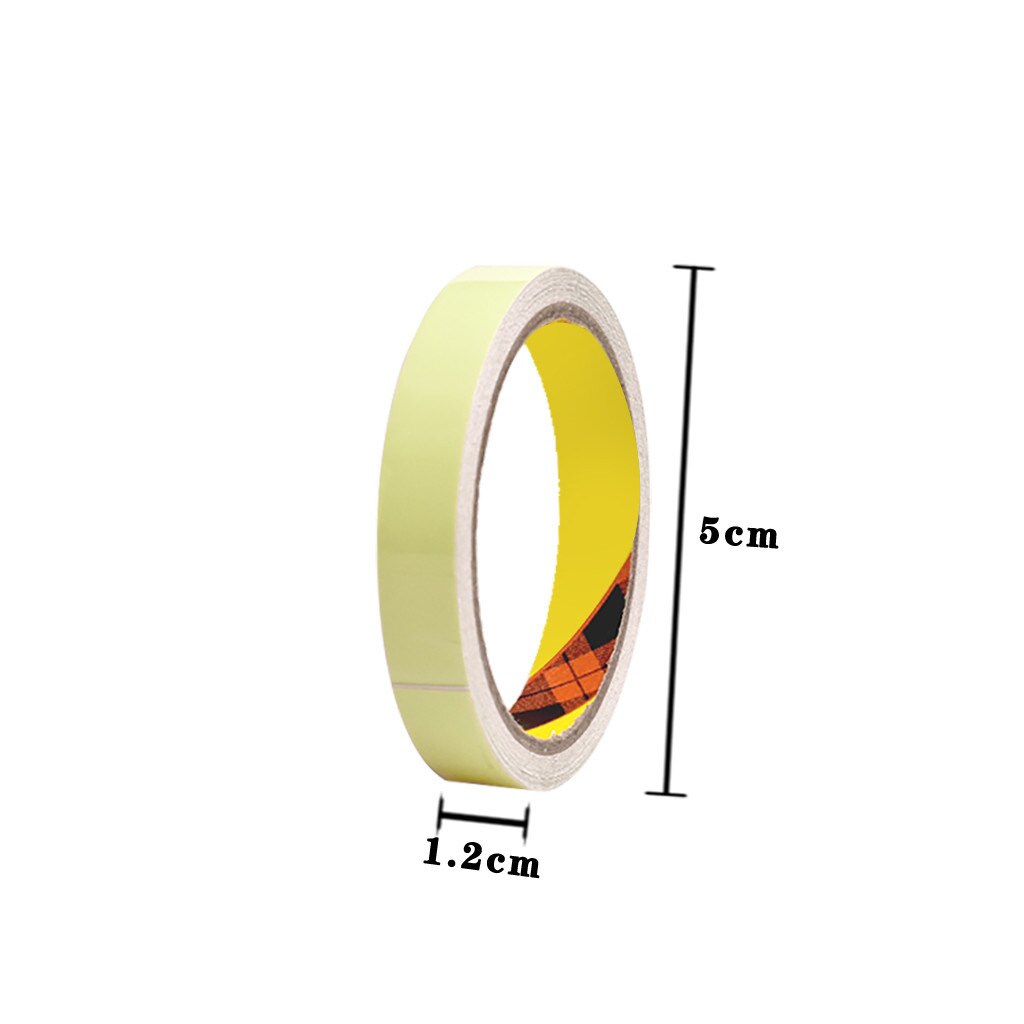 Wall Sticker DIY Glow In The Dark Luminous Fluorescent Night Self-adhesive Safety Sticker Tape Home Decoration_czh: B