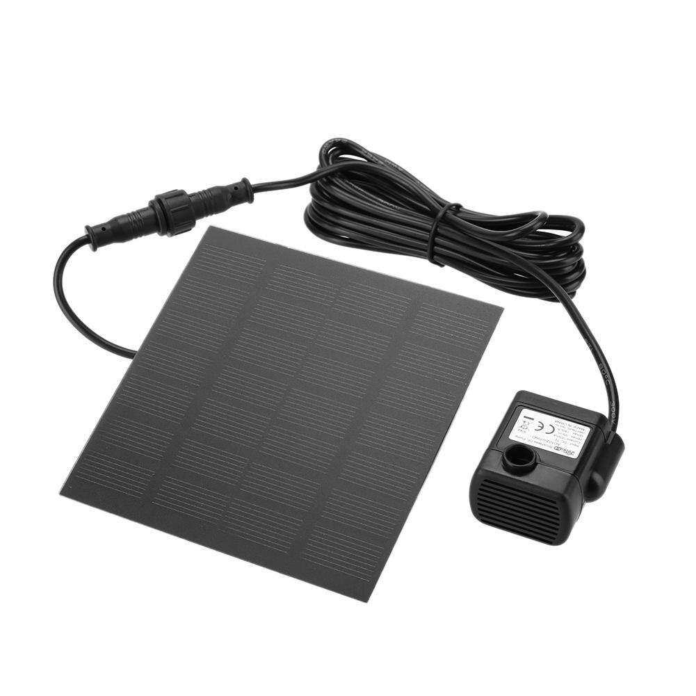 Utomhus solenergi vattenpump flytande panel trädgård vattning pool damm fontän fågelbad flytande vatten fontän pump