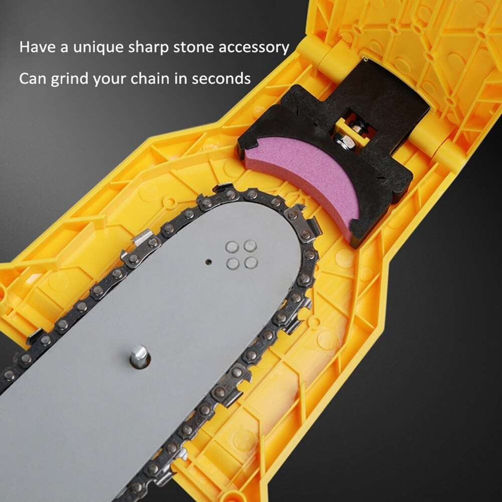 Chainsaw Teeth Sharpener chainsaw Portable Durable Easy Power Sharp Bar-Mount Fast Grinding Chainsaw Chain Sharpener Tool