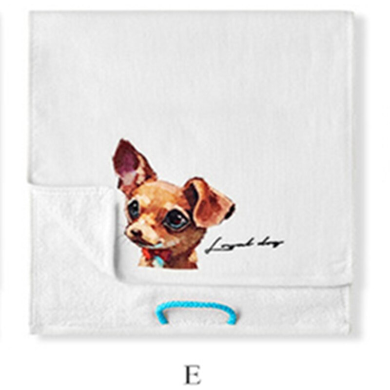 Vauvan pyyhe puhdasta puuvillaa lasten kasvopyyhkeet pehmeä lasten nenäliina koukulla kylpypyyhe vastasyntyneille vauvoille 25*50cm valkoista: E