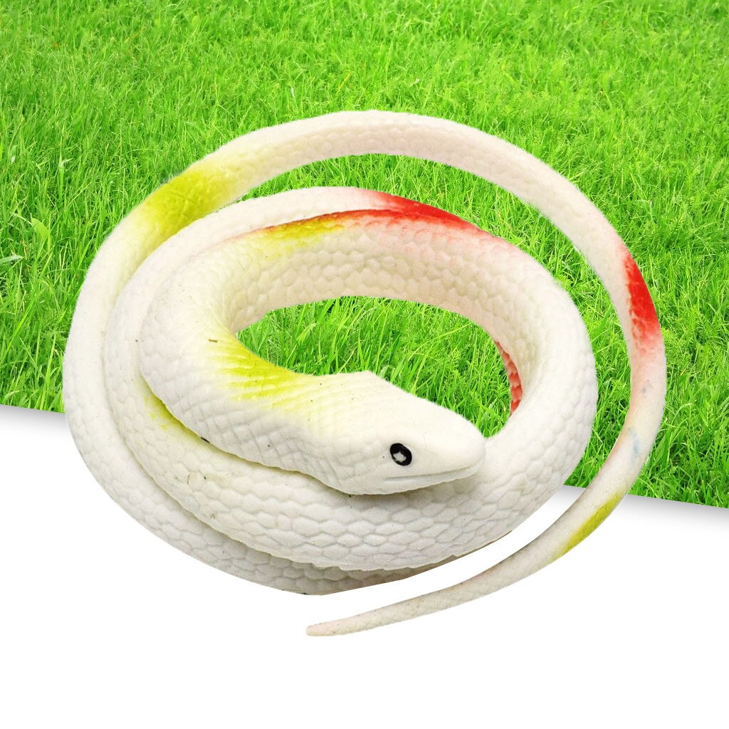 Kids Early Education Fun Learning Toys For Children Rubber Snake Toys Snakes Party Bag Fillers Halloween Prop Joke Soft W830: Brown