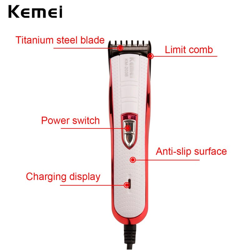 Máquina para cortar el pelo con cable, maquinilla eléctrica para cortar el pelo, herramientas de estilismo para peluquería, Máquina para cortar cabello de uso familiar