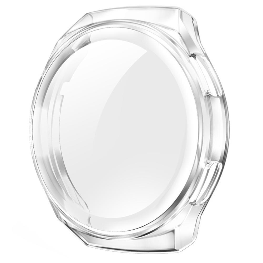 Funda para Huawei Watch GT 2e, carcasa suave de TPU, marco de cobertura completa, accesorios de reloj inteligente, parachoques + Protector de pantalla, reloj Huawei GT2E: Transparent