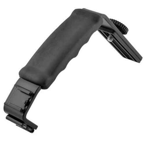 Staffa a L per fotografia pesante con 2 supporti per slitta Flash Standard per treppiede per fotocamera