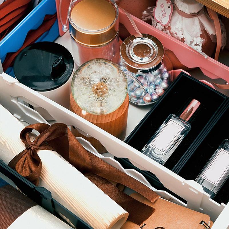 Plast justerbare skuffeavdelere organisering uttrekkbar flerbrukstavle stretch kjøkken kontorskillevegg gjør det selv oppbevaring  l8 a 3