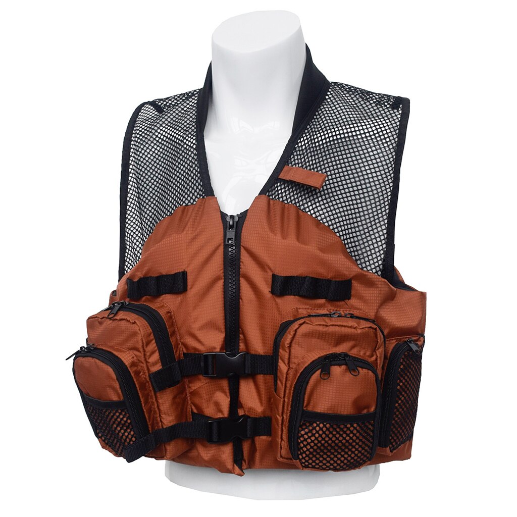 Multi-Pockets with Foam Pad Sleeveless Jacket Life-Saving Vest