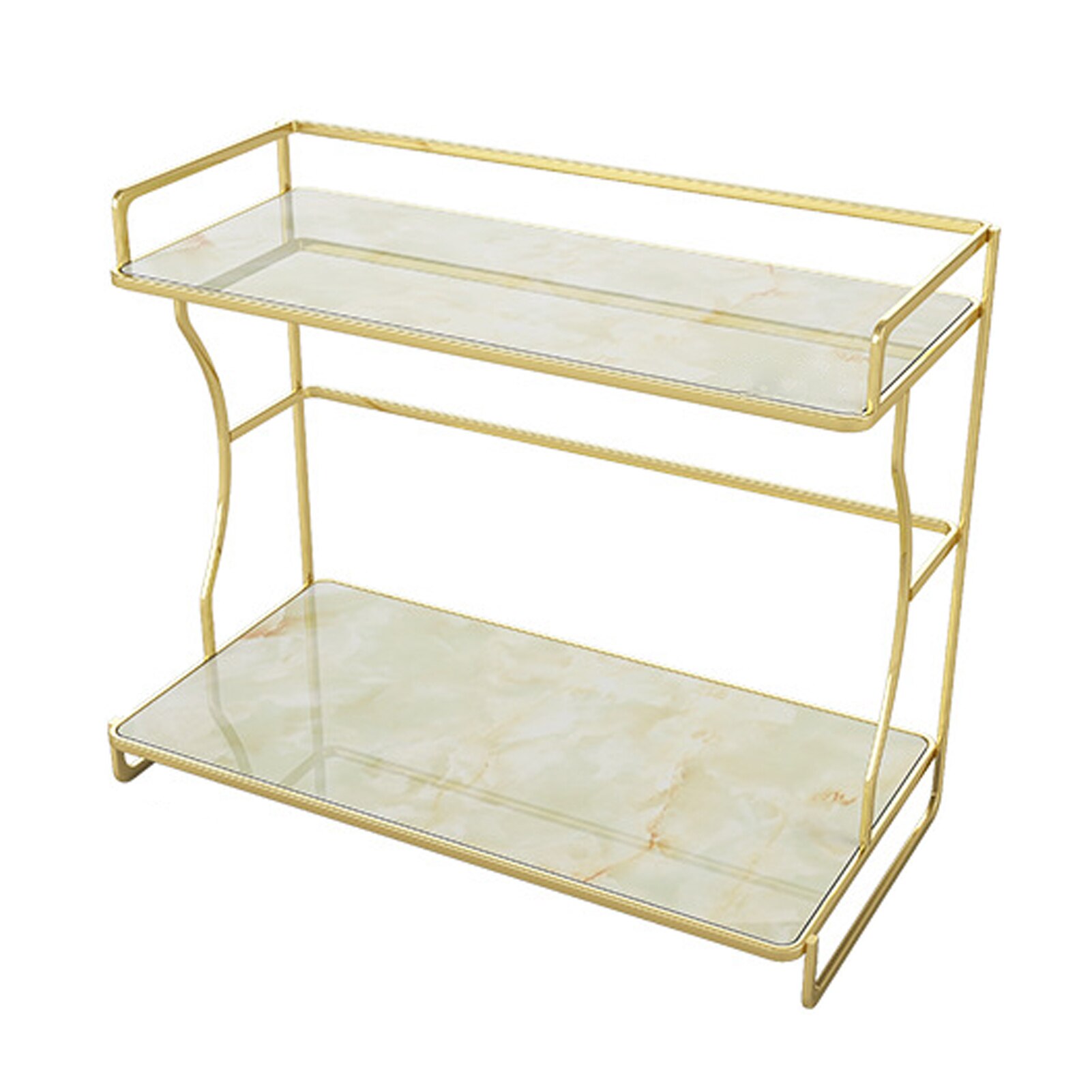 Badkamer Plank Organisator Badkamer Organizer, 2 Tier Badkamer Cosmetische Opslagplank Voor Dressoir En Aanrecht, Decoratieve Draad Organizer Met Marmering Dienblad, Goud Badkamer Planken Badkamer Plank Organisator Badkamer Organizer, 2 Tier Badkamer Cosmetische Opslagplank Voor Dressoir En Aanrecht, Decoratieve Draad Organizer Met Marmering Dienblad, Goud Badkamer Planken