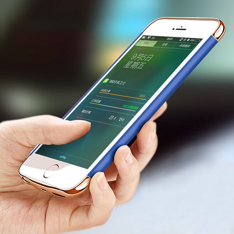 Ultra Slim Battery Charger Cases for iPhone X Xs Max External Power Bank Case for iPhone XR Backup Outdoor Battery Charger Cover