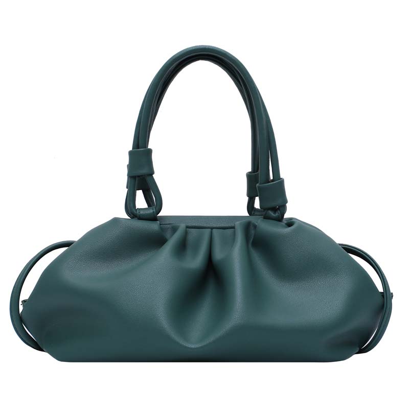 Bolso bandolera para mujer, de nube, Bolso de piel para mujer, sobre bolso de hombro tendencia, bolso de mano para mujer: green