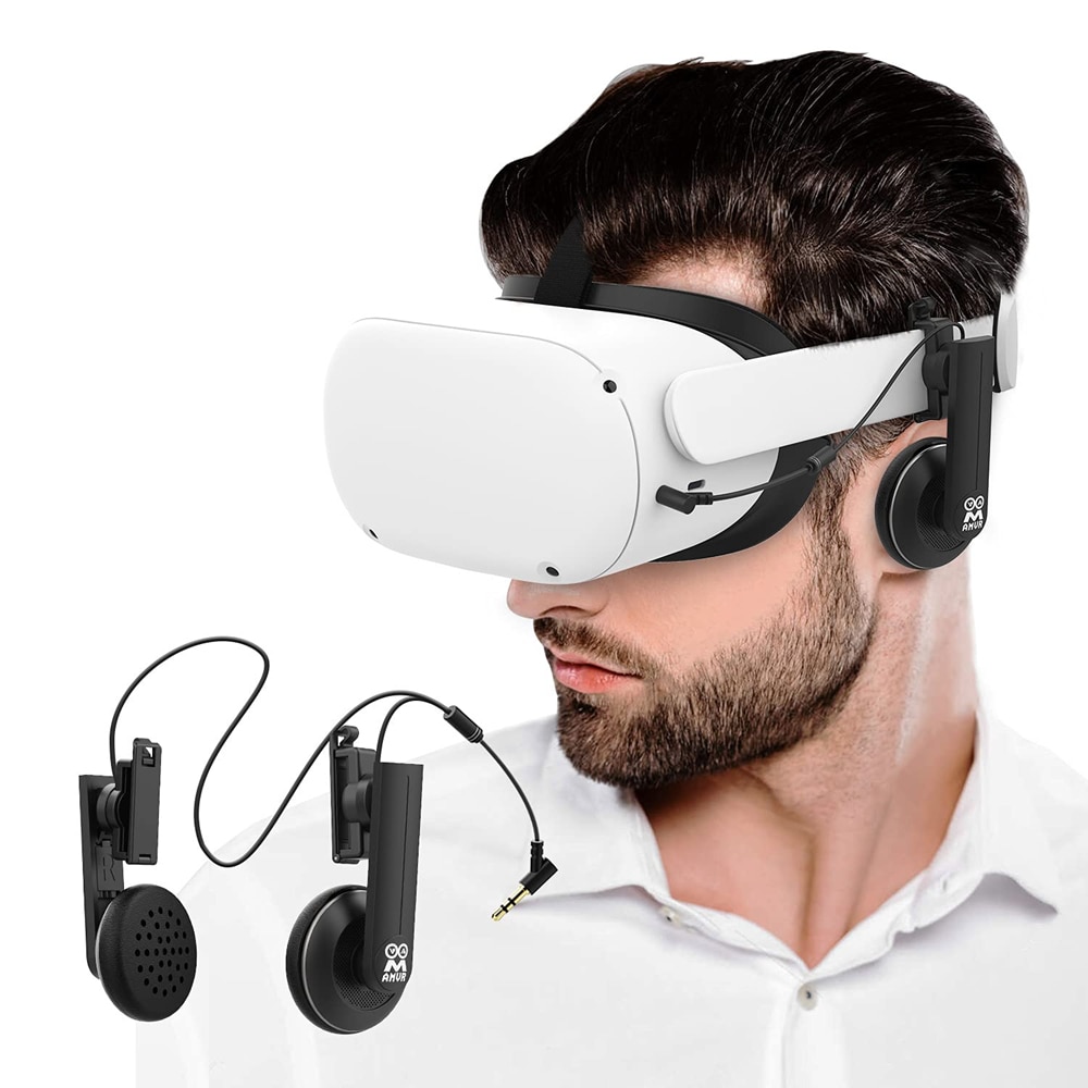 Voor Oculus Quest 2 In-Oor Alle-In-een Headset Vr Hoofdtelefoon Ruisonderdrukking Hoge Gevoeligheid Stereo vr Accessorie Gaming Koptelefoon