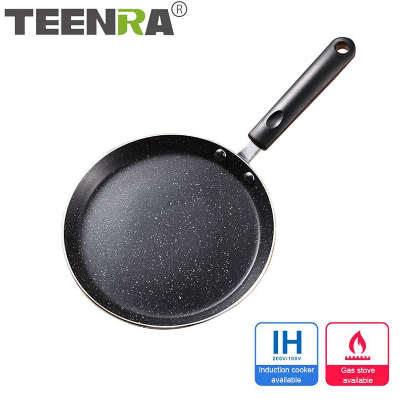 Teenra Non-stick Koekenpan Maifan Stone Wok Aluminium Pan Pannenkoek Ei Steak Koekenpan Pot Pizza Panckae Pannen koken Gereedschap