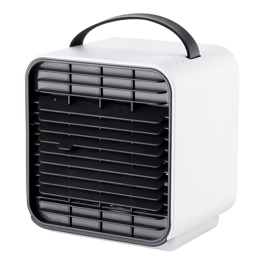Sommer kontor desktop luftkøler ventilator køling husholdnings luftrensning anion lille klimaanlæg usb ventilator: Hvid