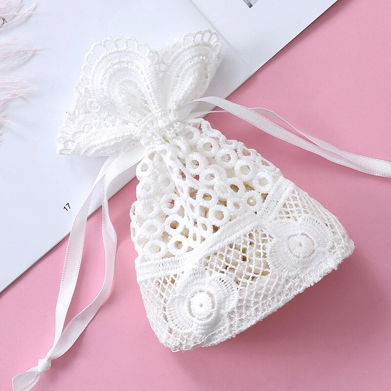 Bolsa de presente para joias 1pc 10x14cm, bolsa branca para cílios, bolso para doces e casamentos bolso para joias bolsa de presente do bico