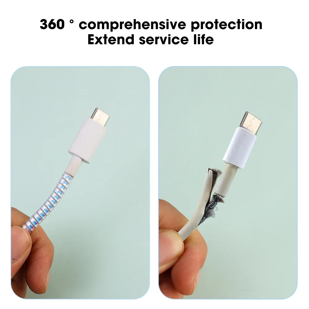 Étui de chargeur transparent avec kit d'enrouleur de câble, chargeurs pour iPhone 15, 14, 13, 12, 18 W, 20W, fil de données, évaluation bricolage, décoration