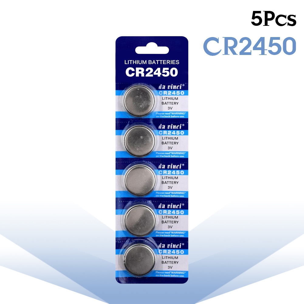5pcs CR2450 CR 2450 Coin Cells Pilas Lithium Button Watch Clock Game Toys Calculator Scale Camera Batteries