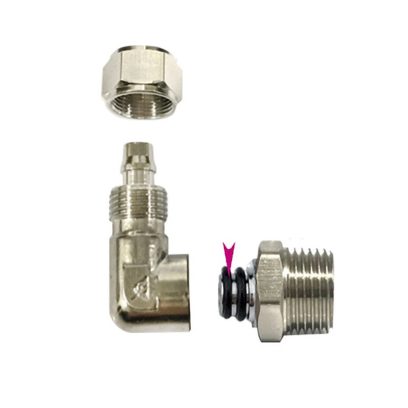 Pneumatic Rotary Fitting Elbow Push In Connector M5 1/8" 1/4" 3/8" 1/2" BSP Male Quick Twist OD Tube 4/6/8/10/12mm