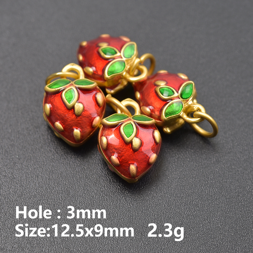 13pcs/Lot Mix Dessert Cake Ice Cream 3D Gold Color Enamel Charms For Jewelry Making Supplies Candy DIY Cute Pendant Accessories: Light Yellow Color