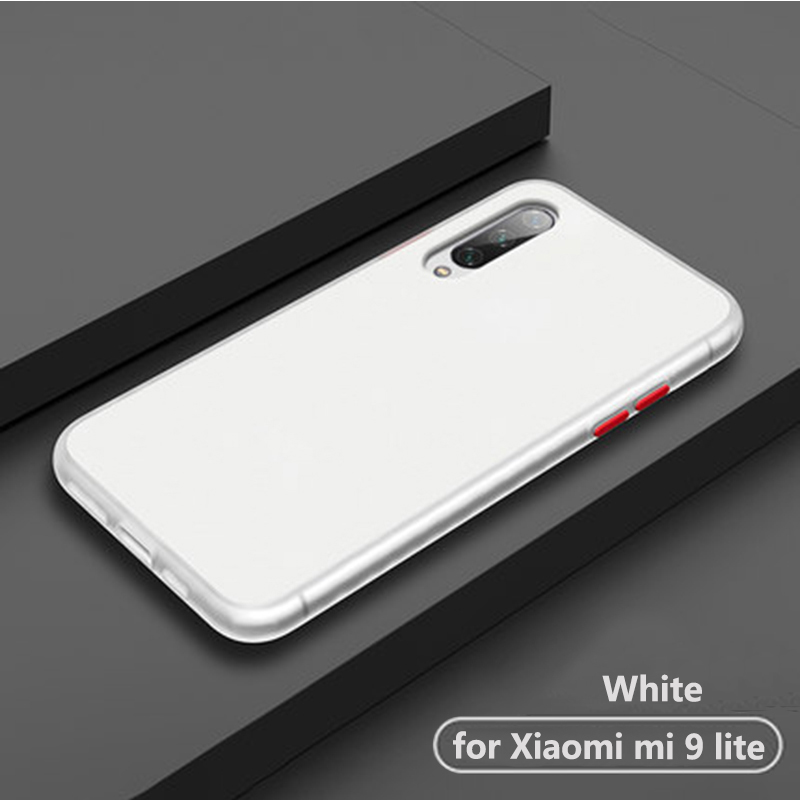 Luxe shockproof frosted transparante telefoon terug etui. coque. cover. case voor xiaomi mi 9 lite mi 9 lite 9 lite mi 9 lite siliconen case